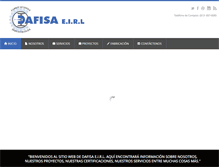 Tablet Screenshot of dafisaperu.com